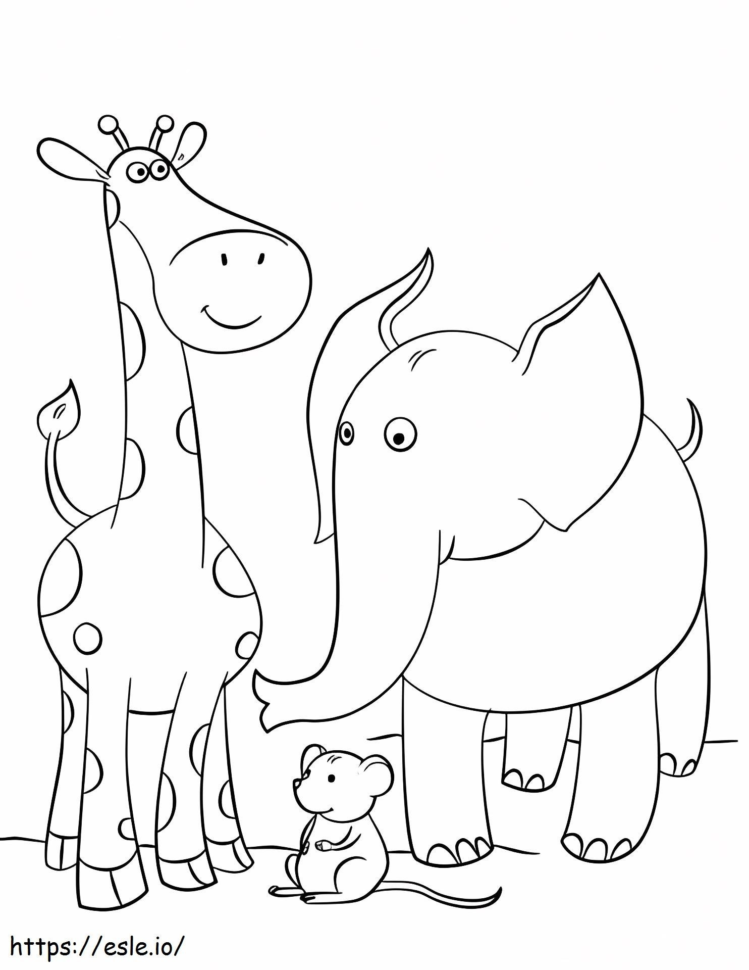 1529035334 Girafmuis en olifant kleurplaat kleurplaat