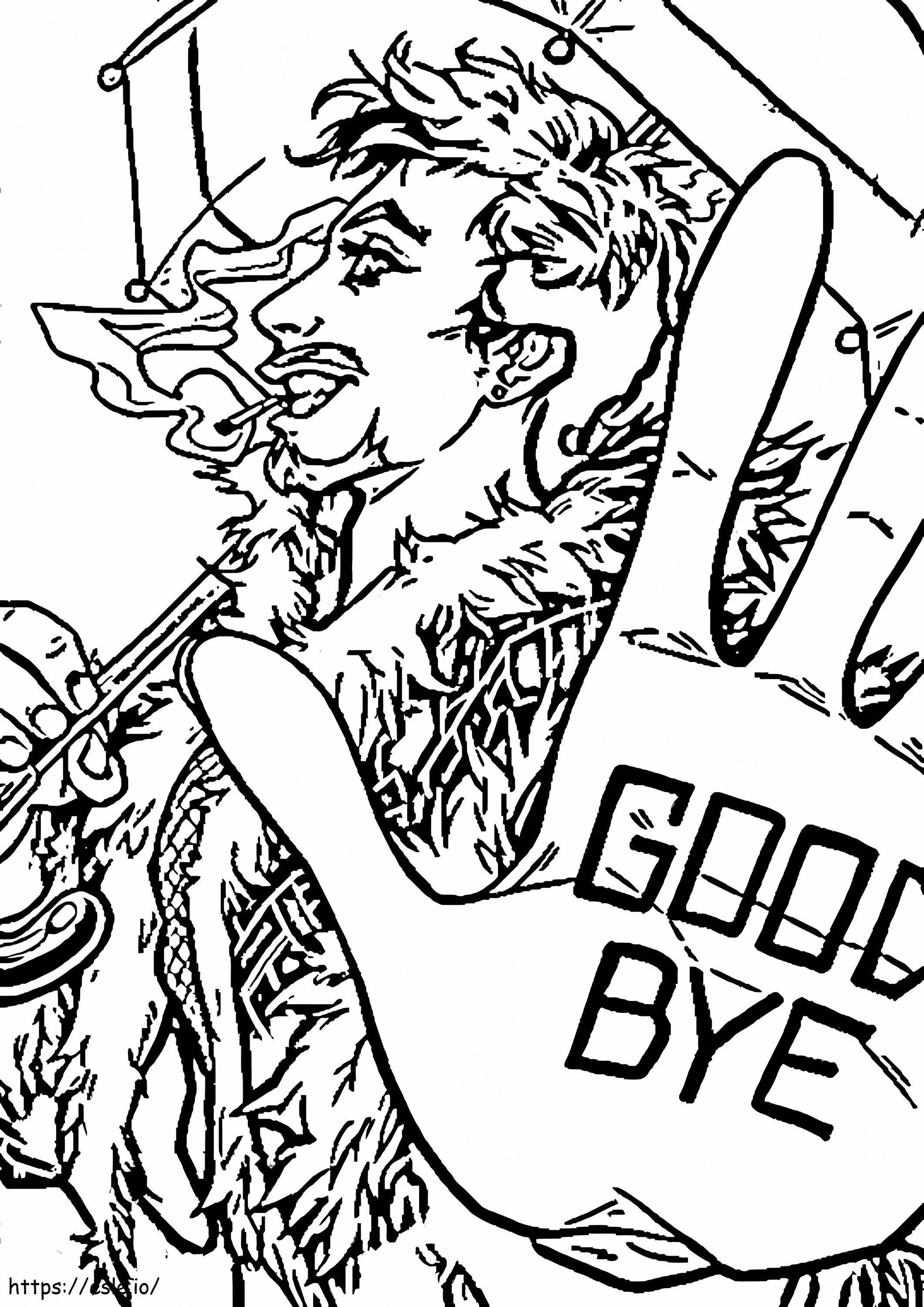 Klaus Hargreeves Coloring Page - Printable Umbrella Academy Character