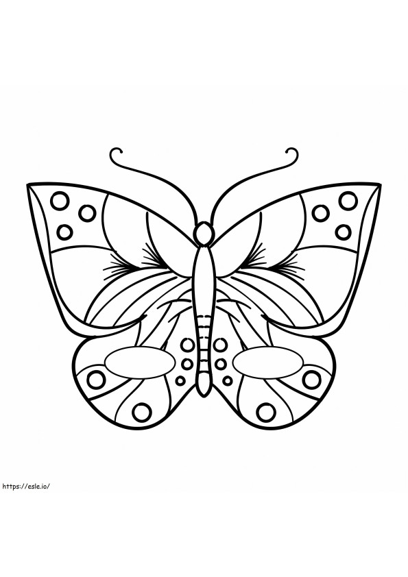 Coloriage Masque papillon à imprimer dessin