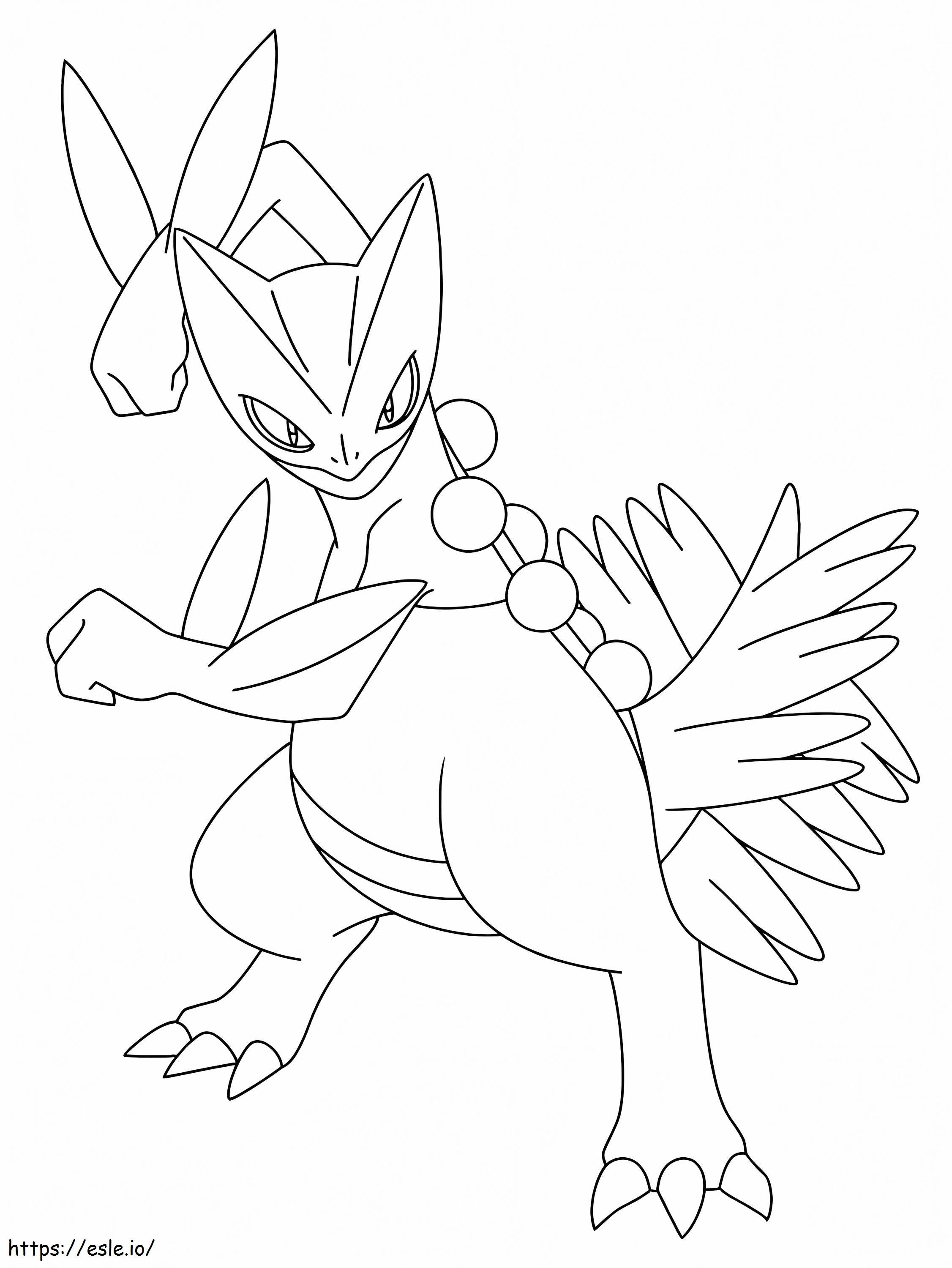 Printable Sceptile Pokemon coloring page