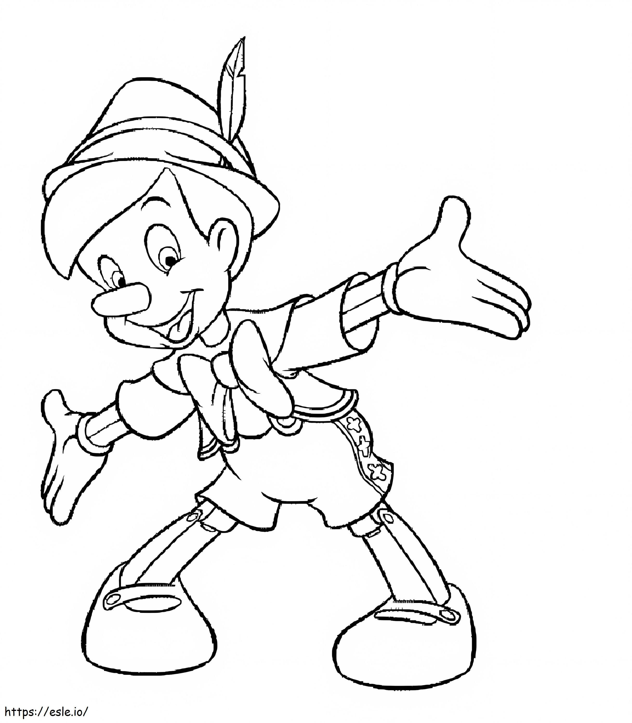 Pinokio 2 kolorowanka