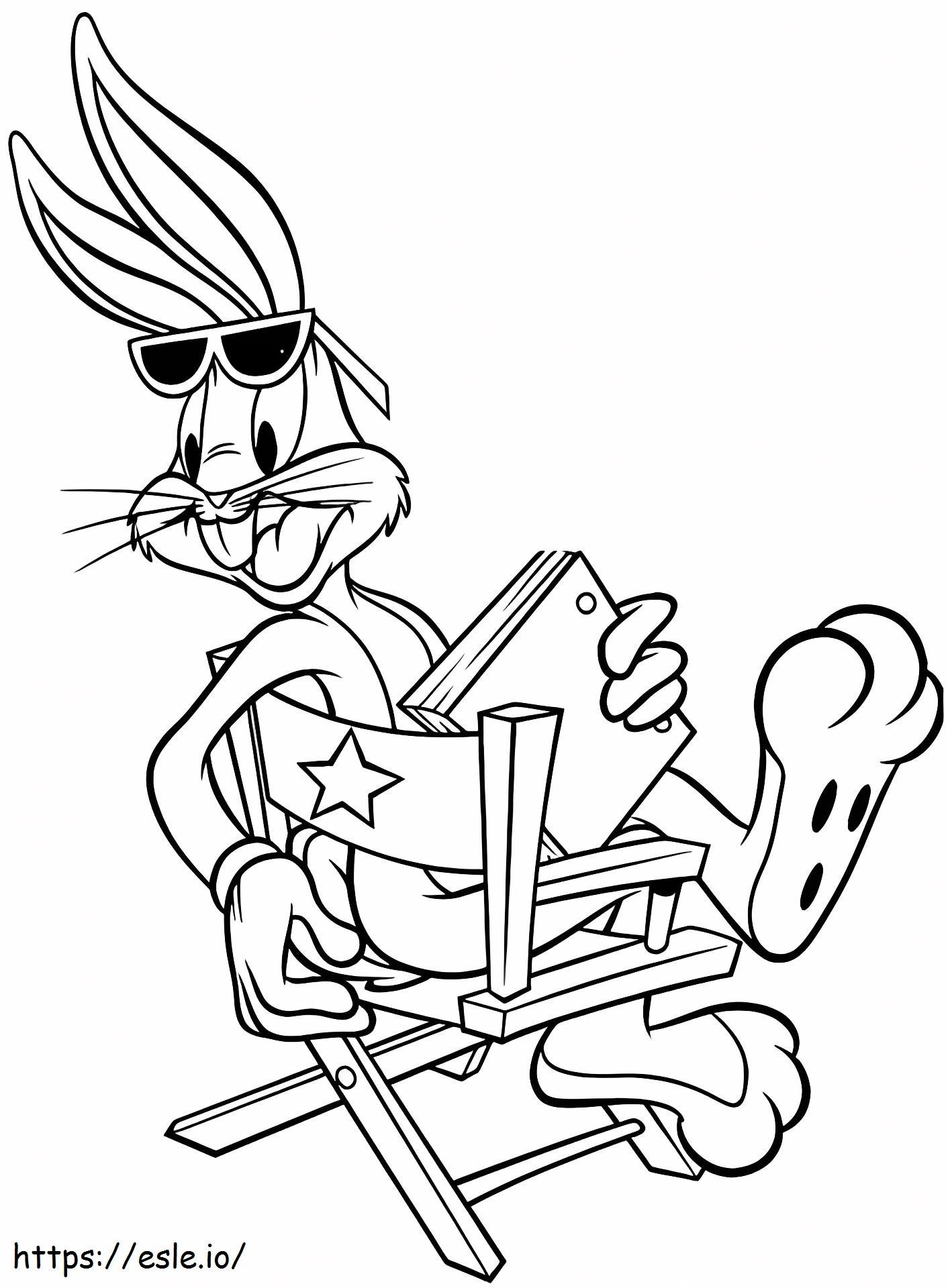 1533092551 Cartea de sustinere Bugs Bunny A4 de colorat