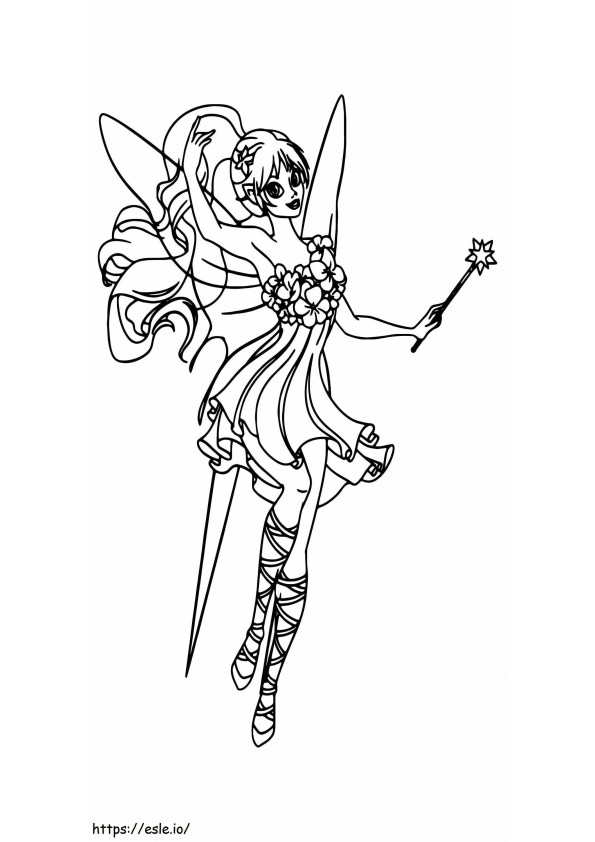 Fairy Princess Printable 11 coloring page