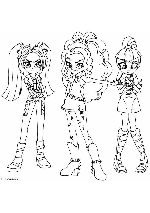 Equestria Girls 29 coloring page