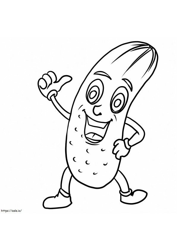 Cucumber 4 coloring page