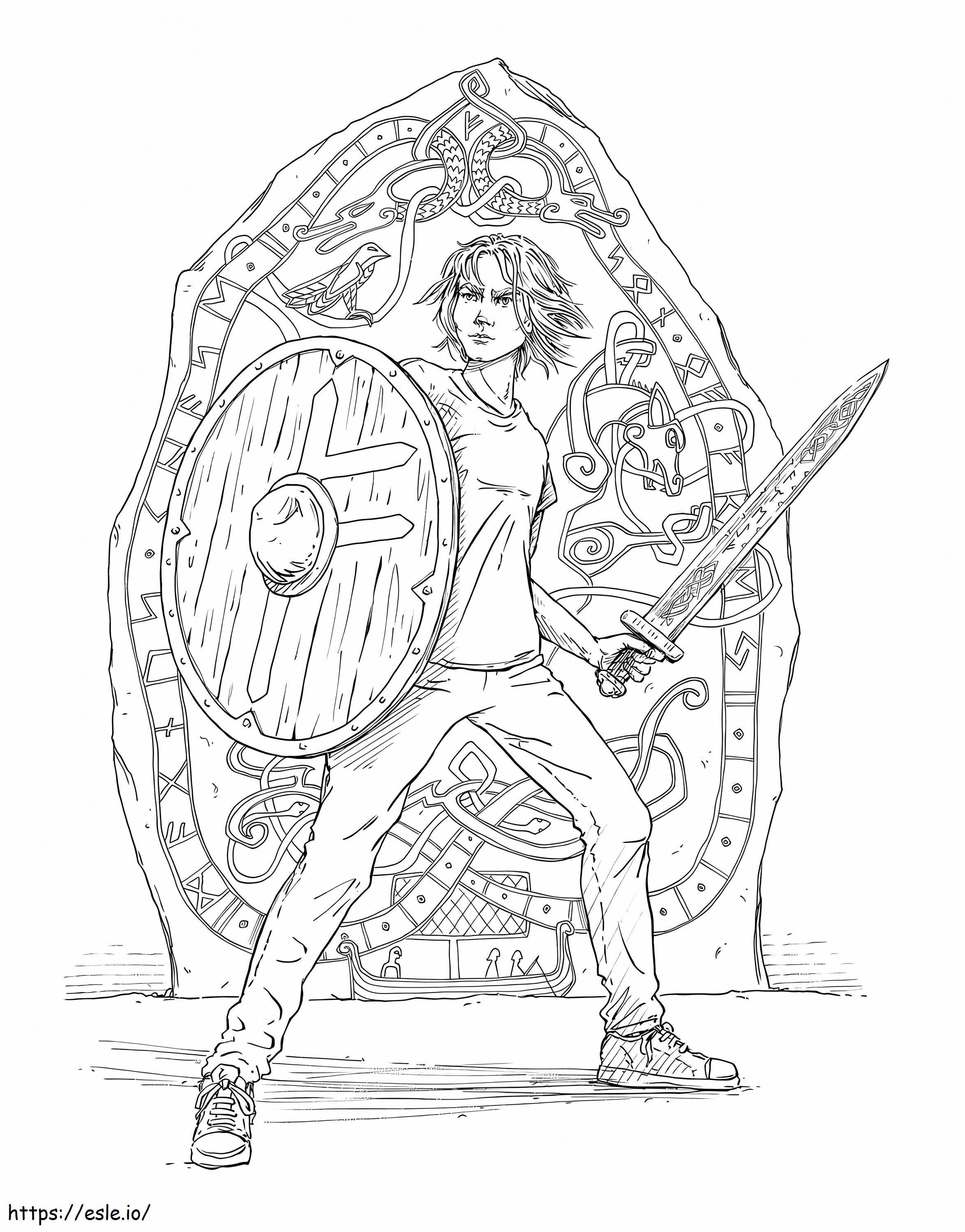 Percy Jackson 4 coloring page