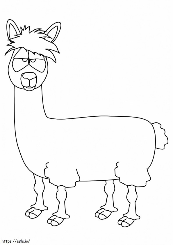1526462971 Animated Llama A4 coloring page