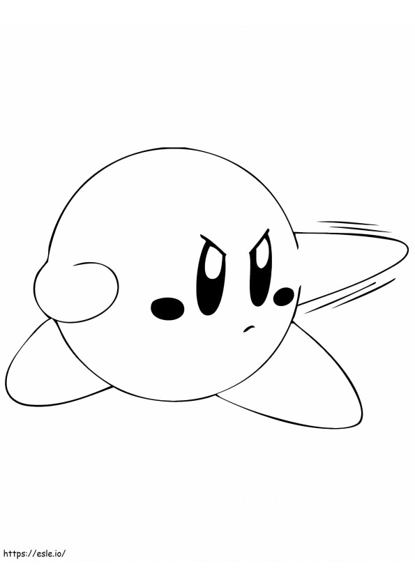 Kirby lutando para colorir