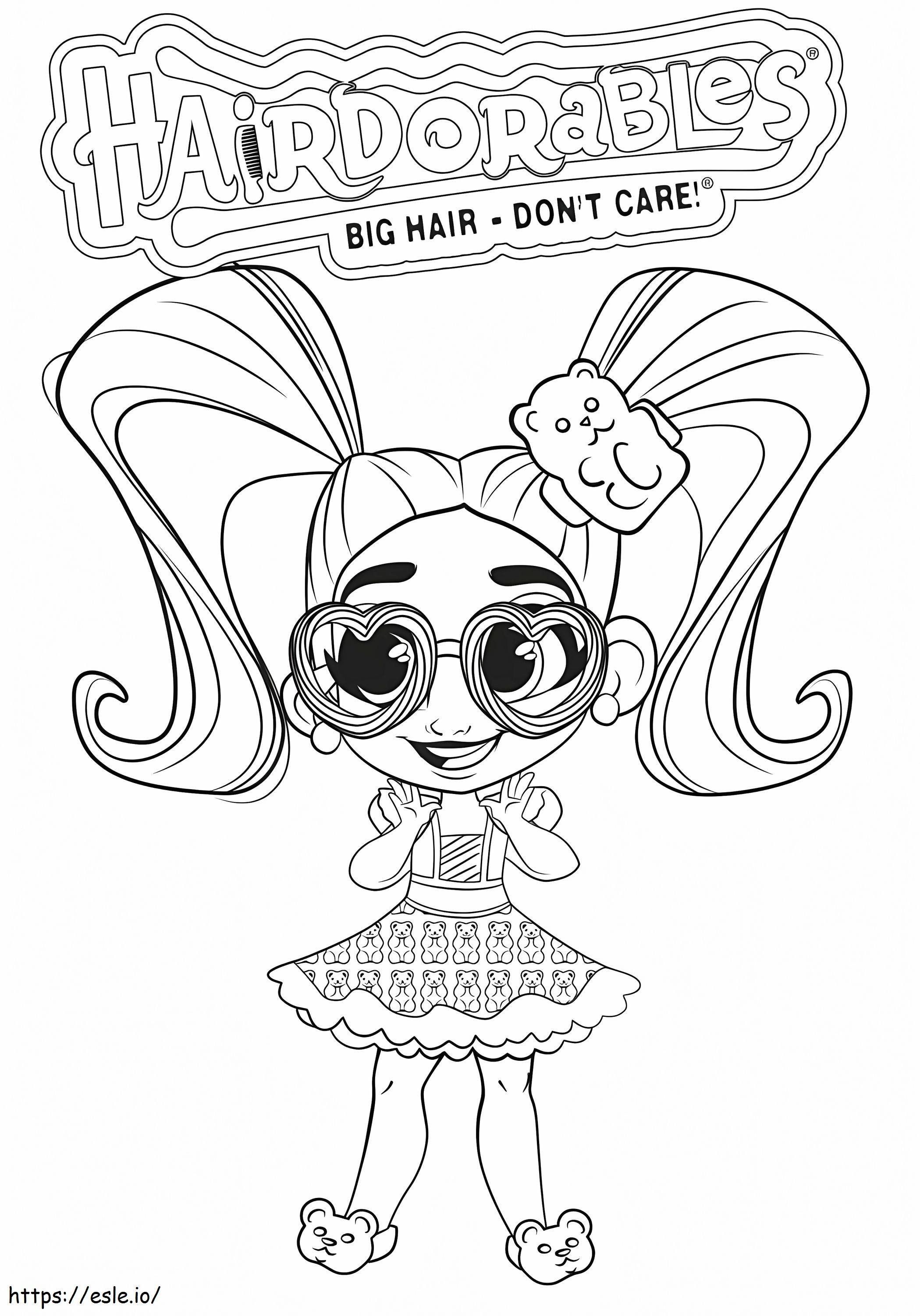 Printable Hairdorables coloring page