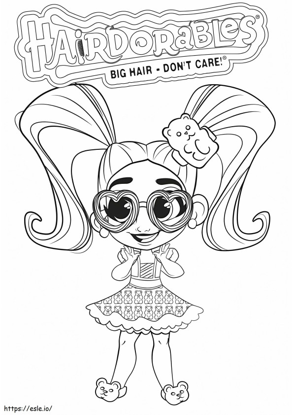 Printable Hairdorables coloring page