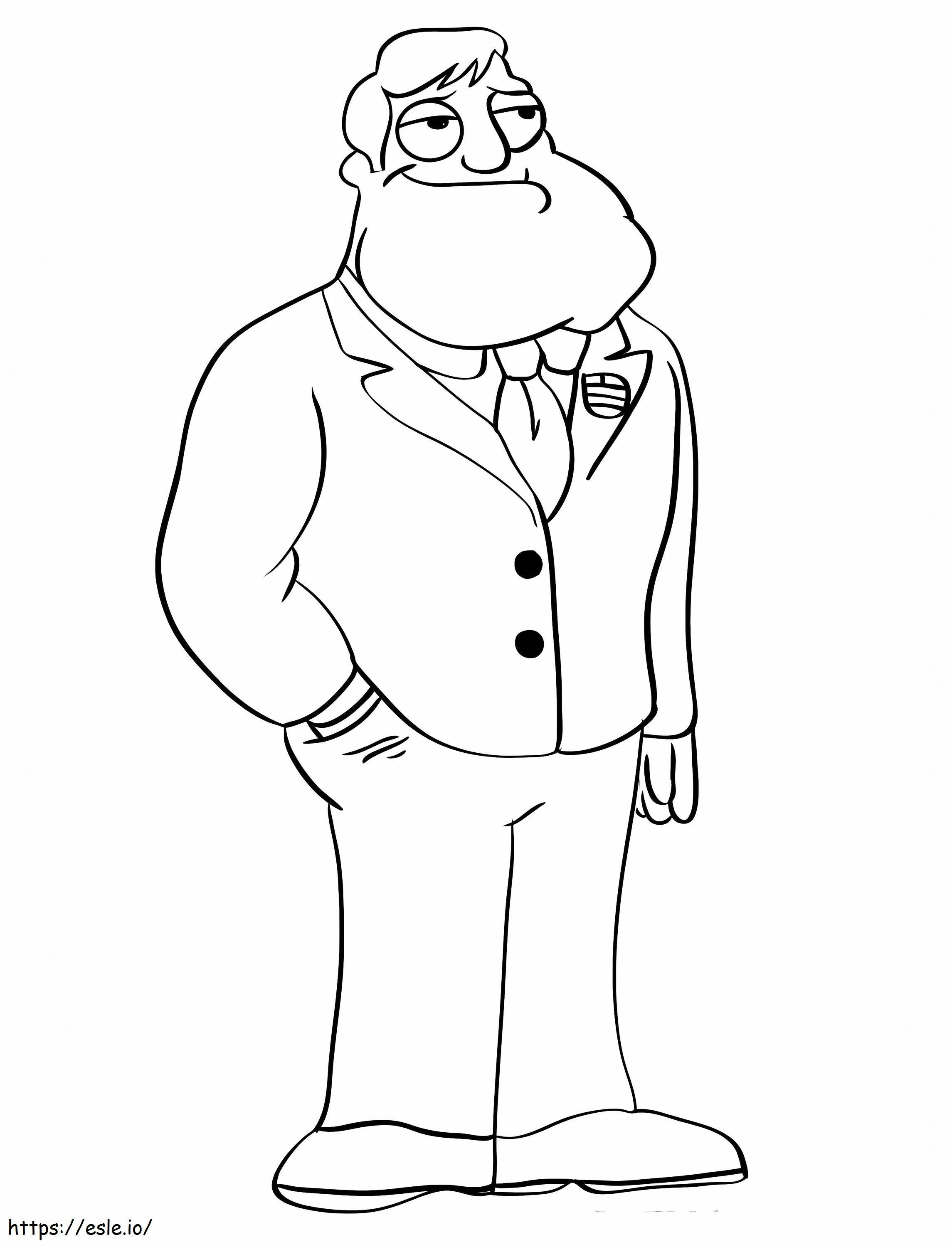 Stan Smith American Dad coloring page