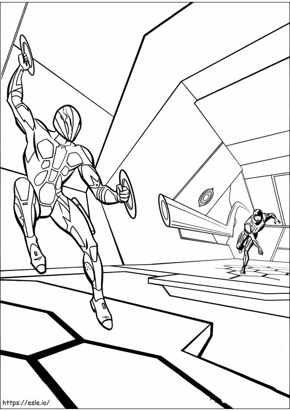 Tron 10 coloring page