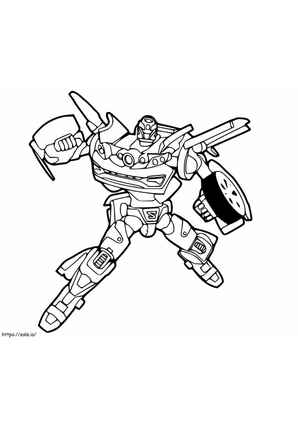 Tobot Z coloring page
