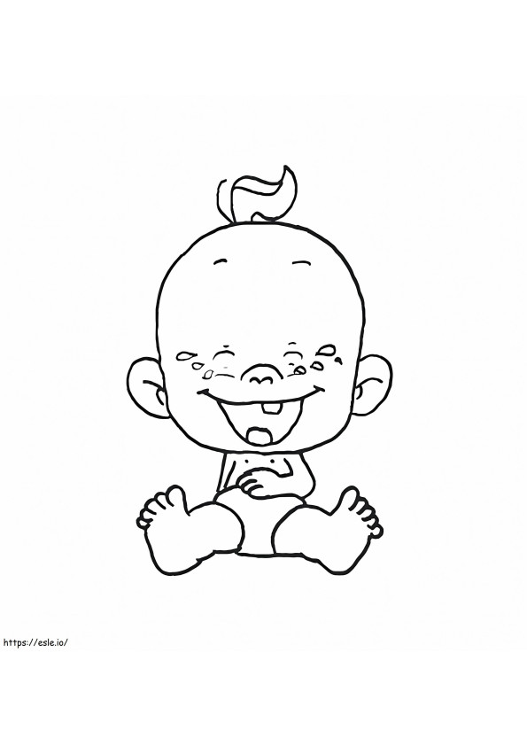 Winni Diaper Happy coloring page