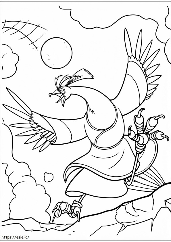 1534475423 Crane Screaming A4 coloring page