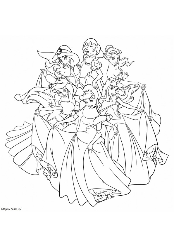 Principesse Disney da colorare