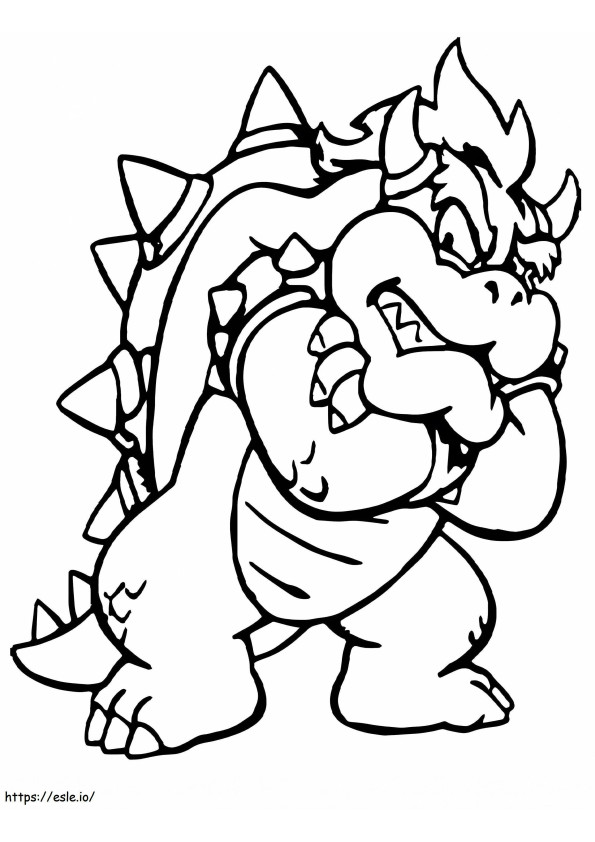 Mario'S Bowser 785X1 coloring page