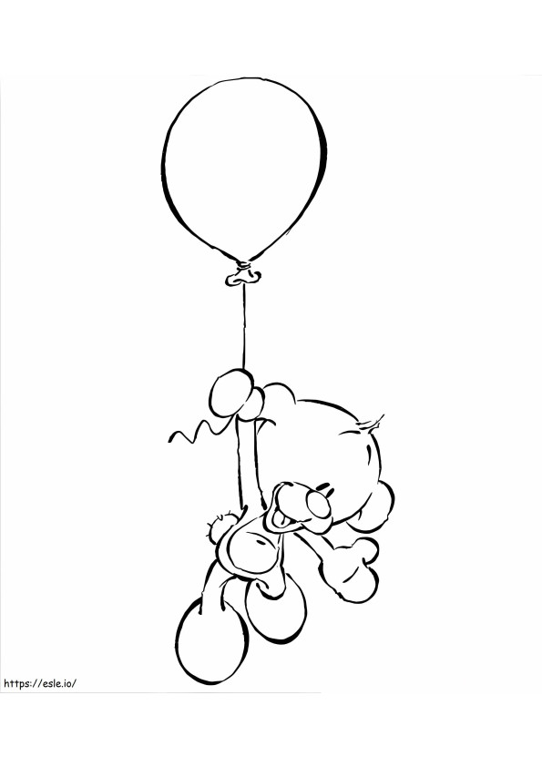 Pimboli Flying coloring page