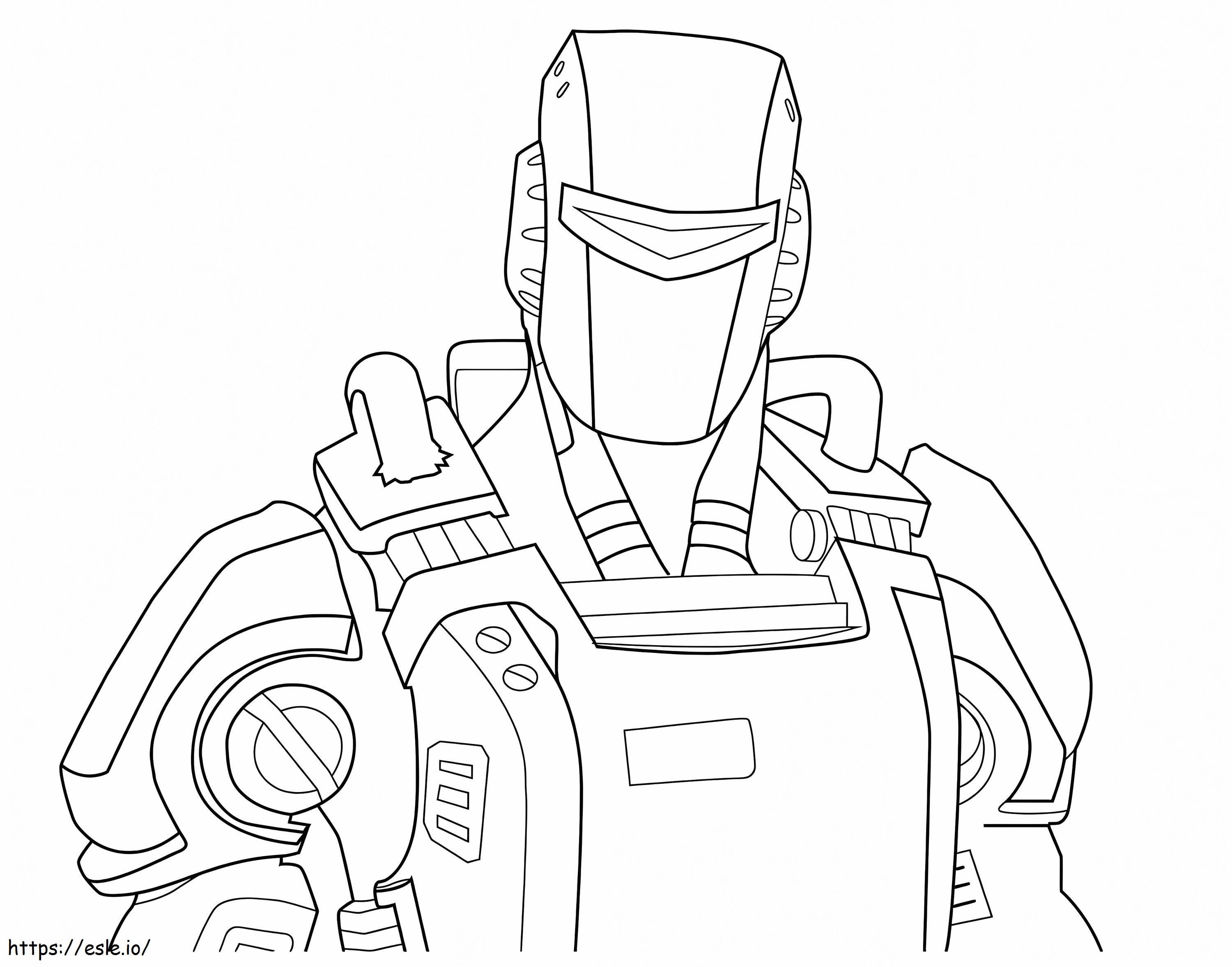 AIM Skin In Fortnite coloring page