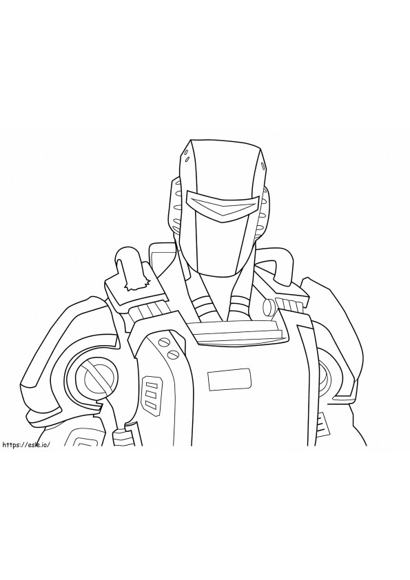 AIM Skin In Fortnite coloring page