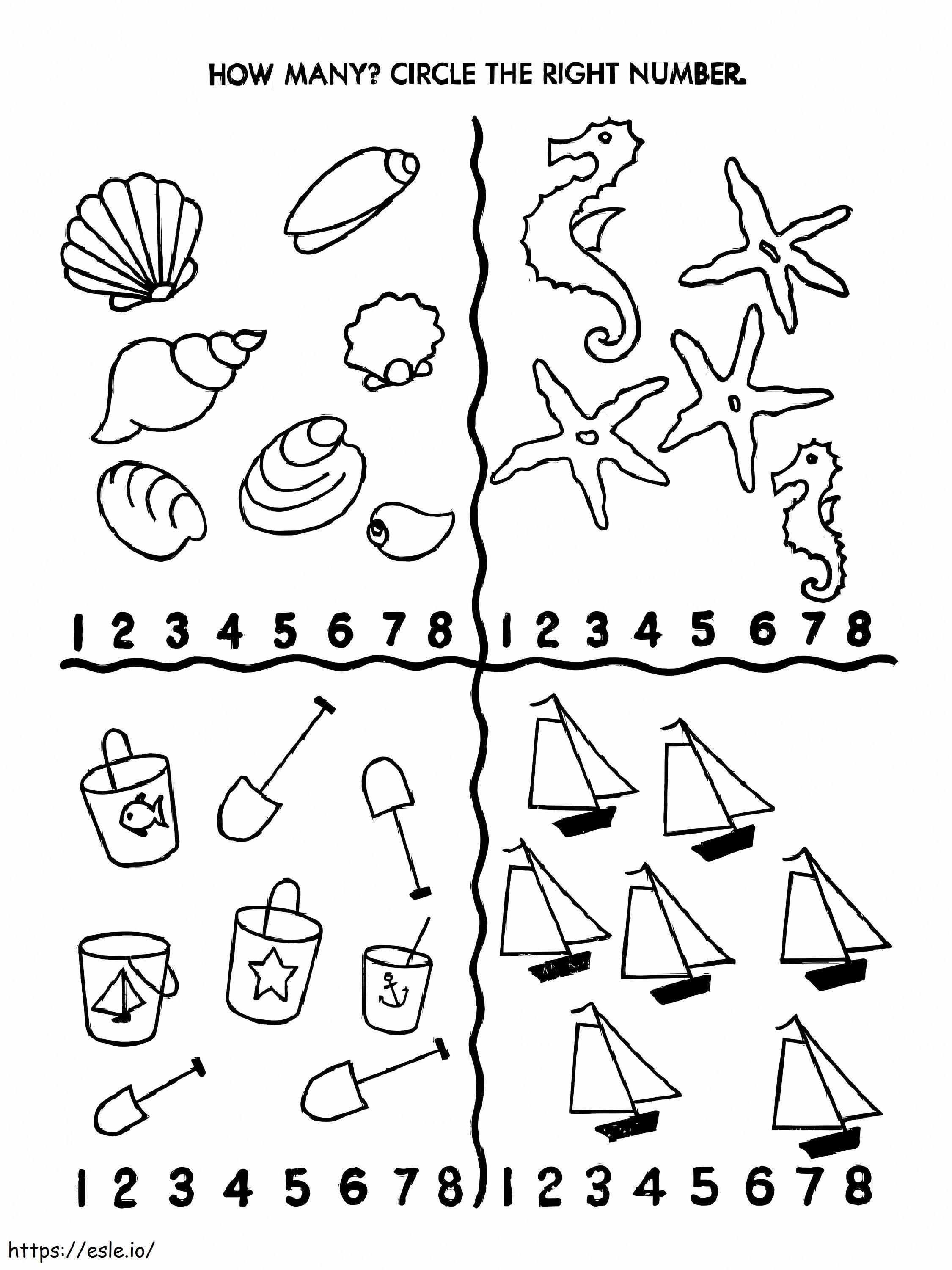Counting For Kid coloring page