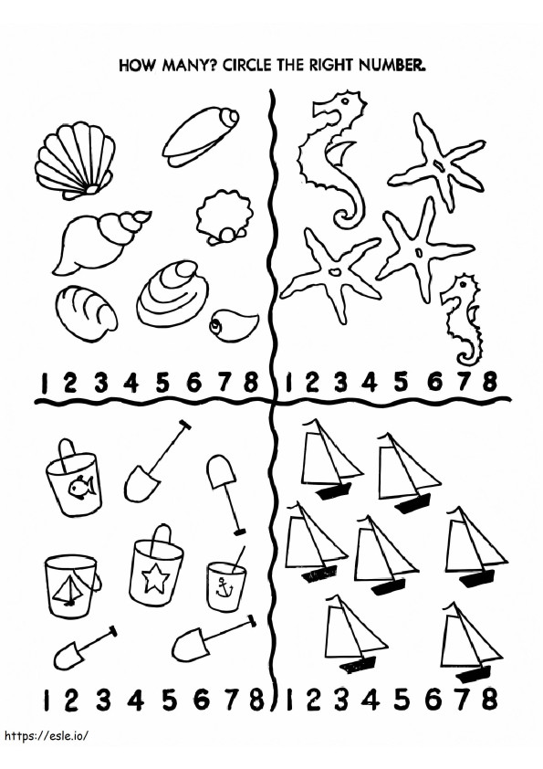 Counting For Kid coloring page