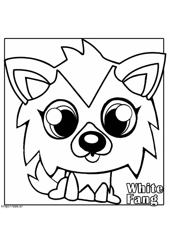 White Fang Moshi Monsters coloring page