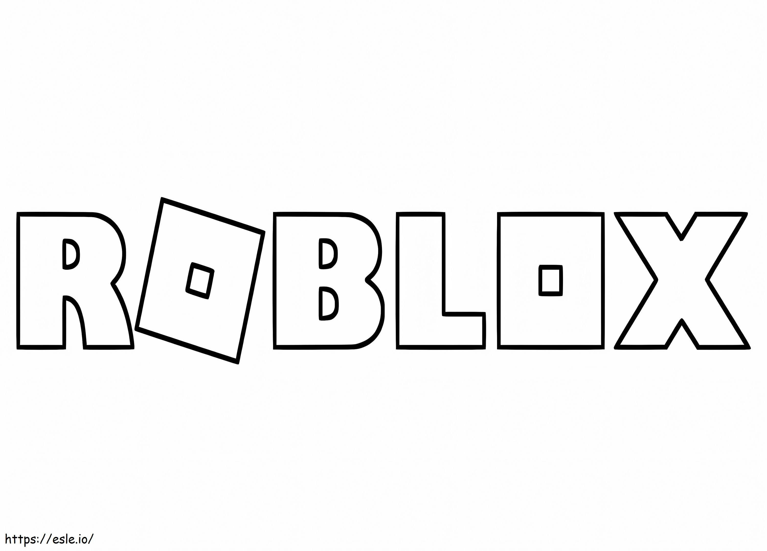 Coloriage Nouveau logo Roblox à imprimer dessin