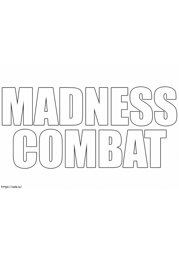 Logo Madness Combat coloring page