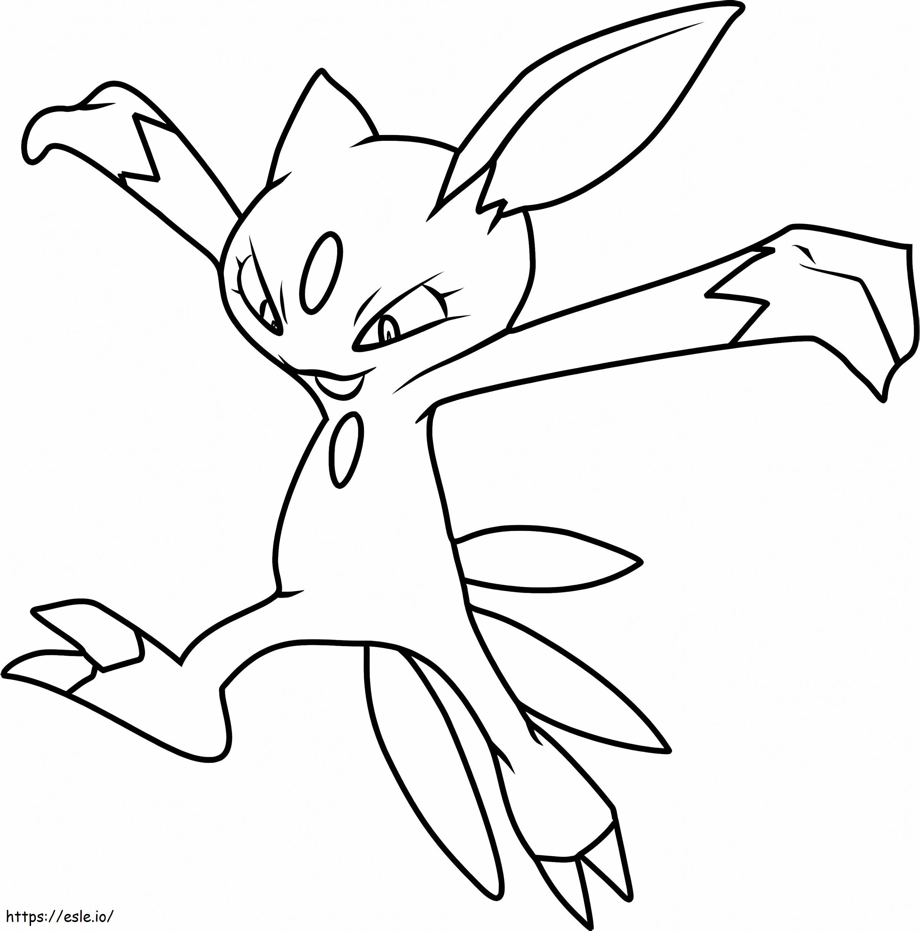 Sneasel Ausmalbild zum Ausdrucken
