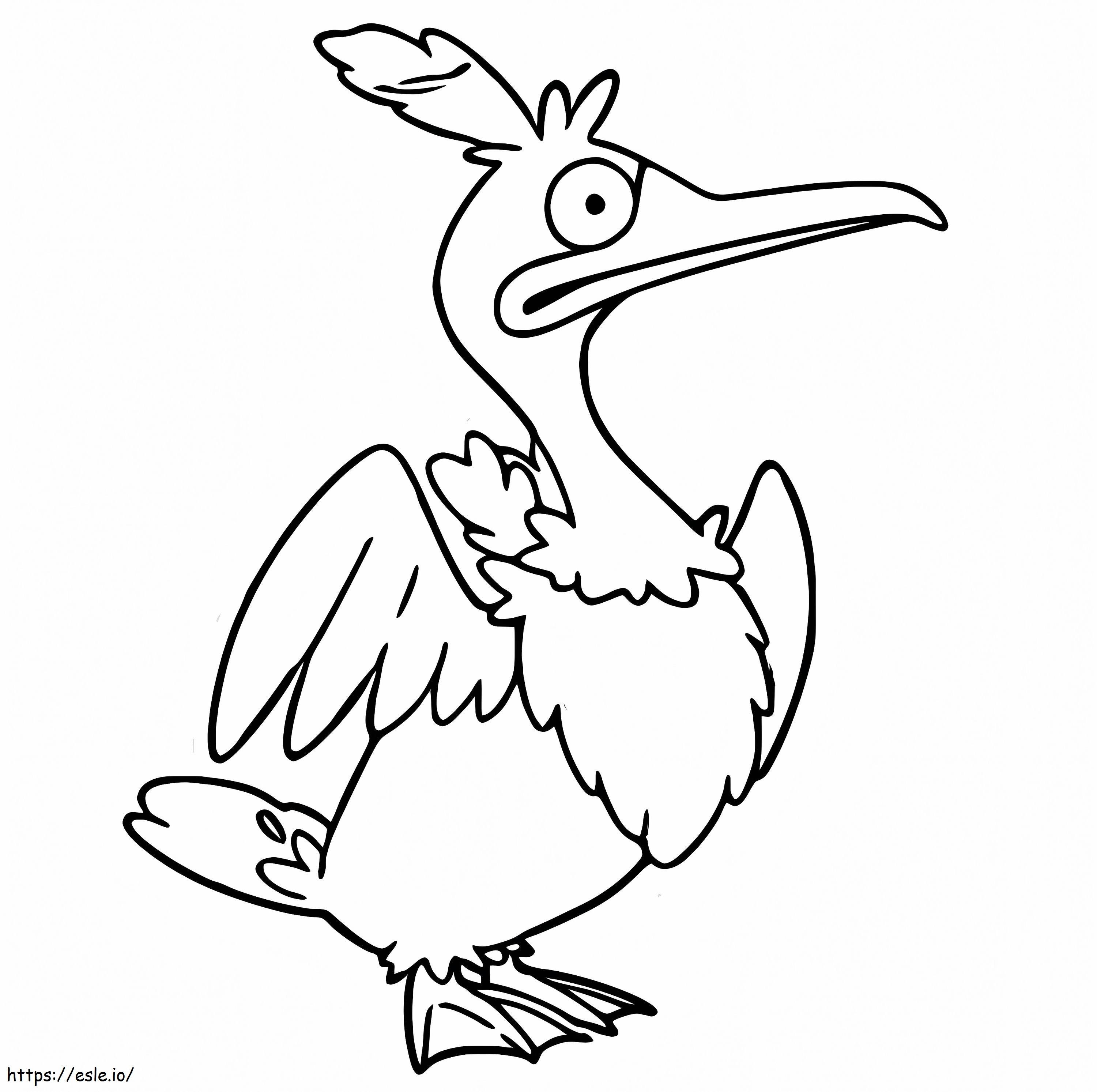 Cramorant Pokemon coloring page