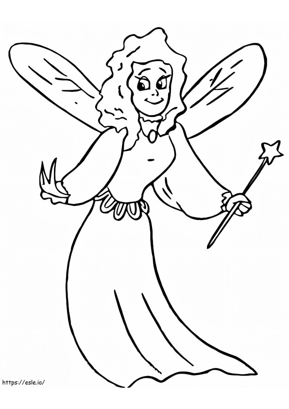 Little Fairy Princess coloring page