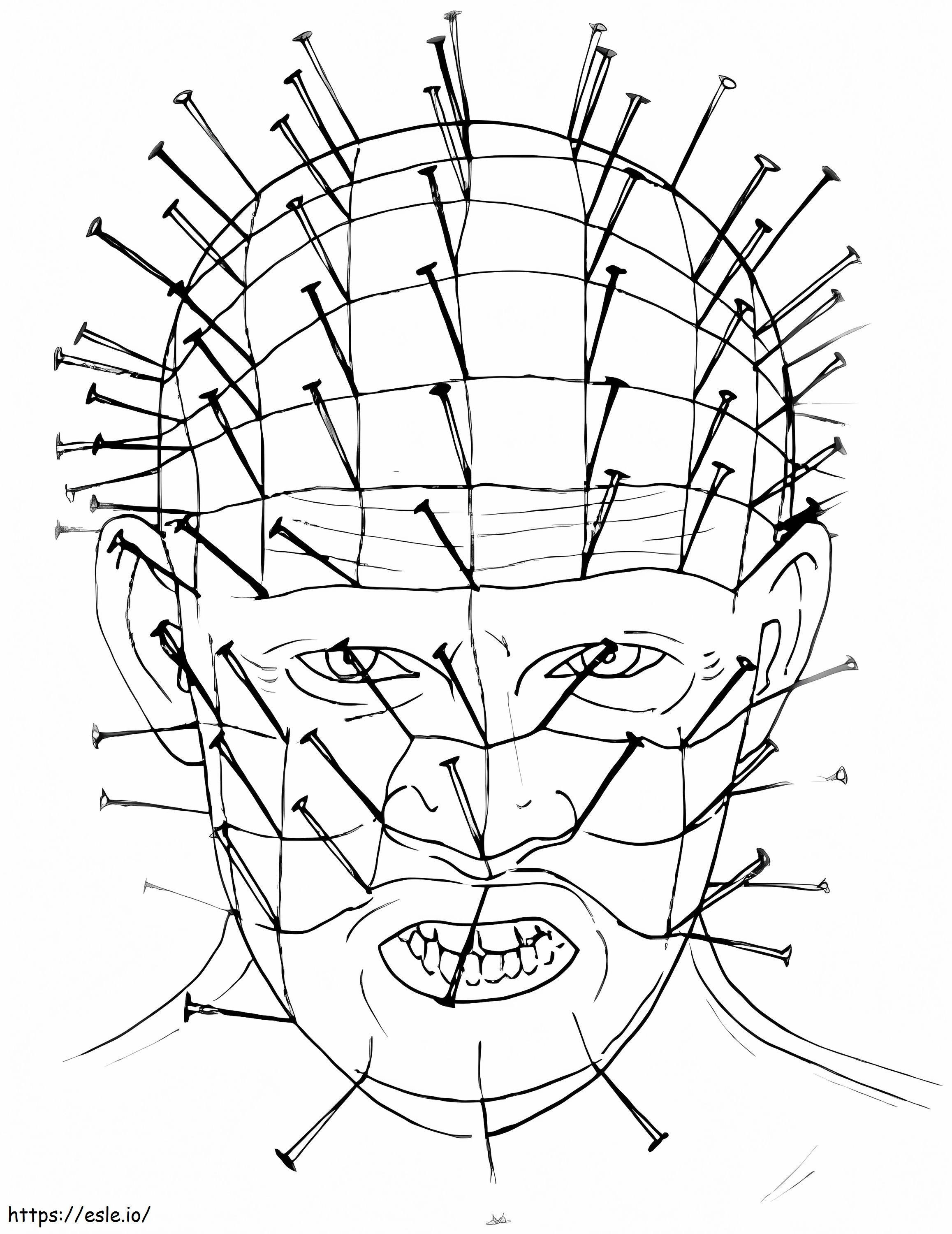 Horror Pinhead coloring page