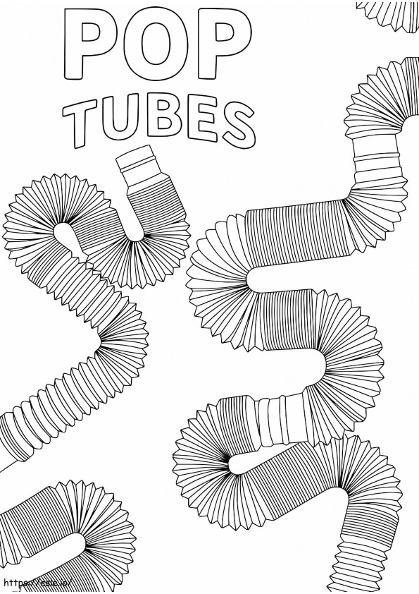 Pop Tubes To Color coloring page