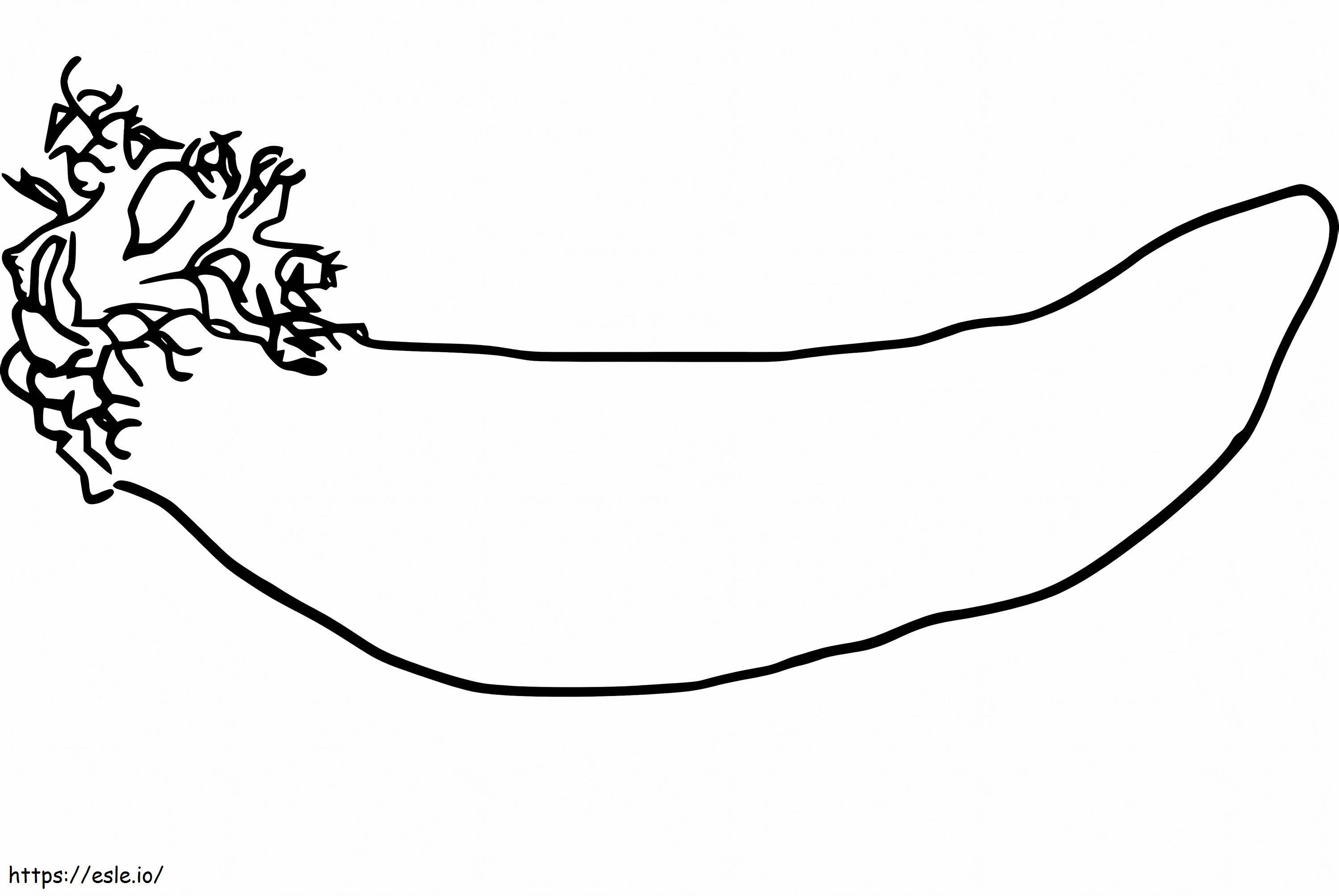 Simple Sea Cucumber coloring page