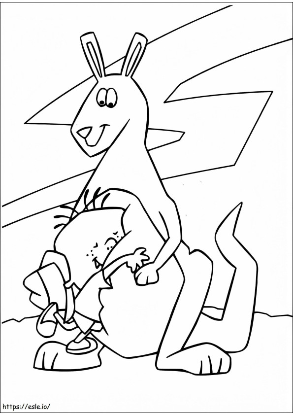 Stanley And Kangaroo coloring page