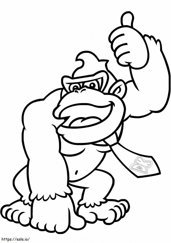 Donkey Kong Country Returns coloring page