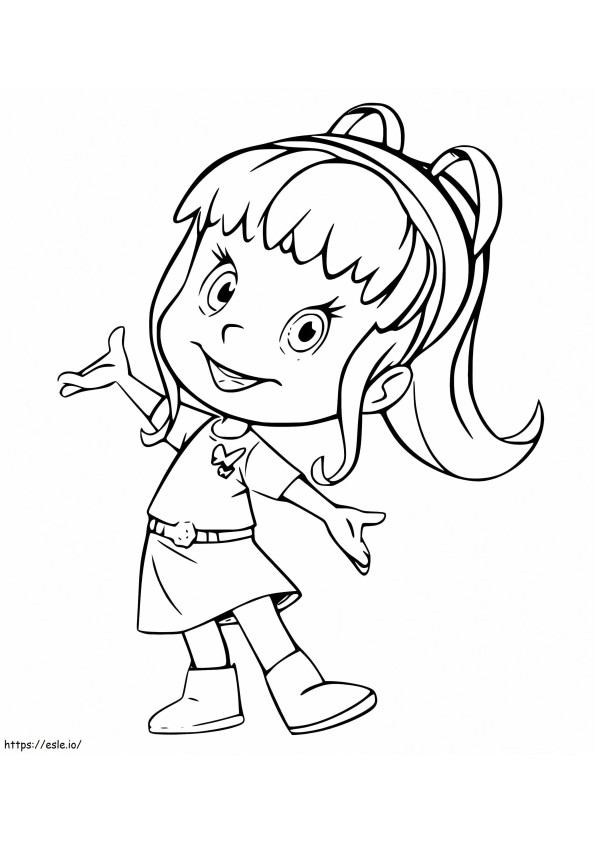 Maripi Telerin From Cleo And Cuquin coloring page