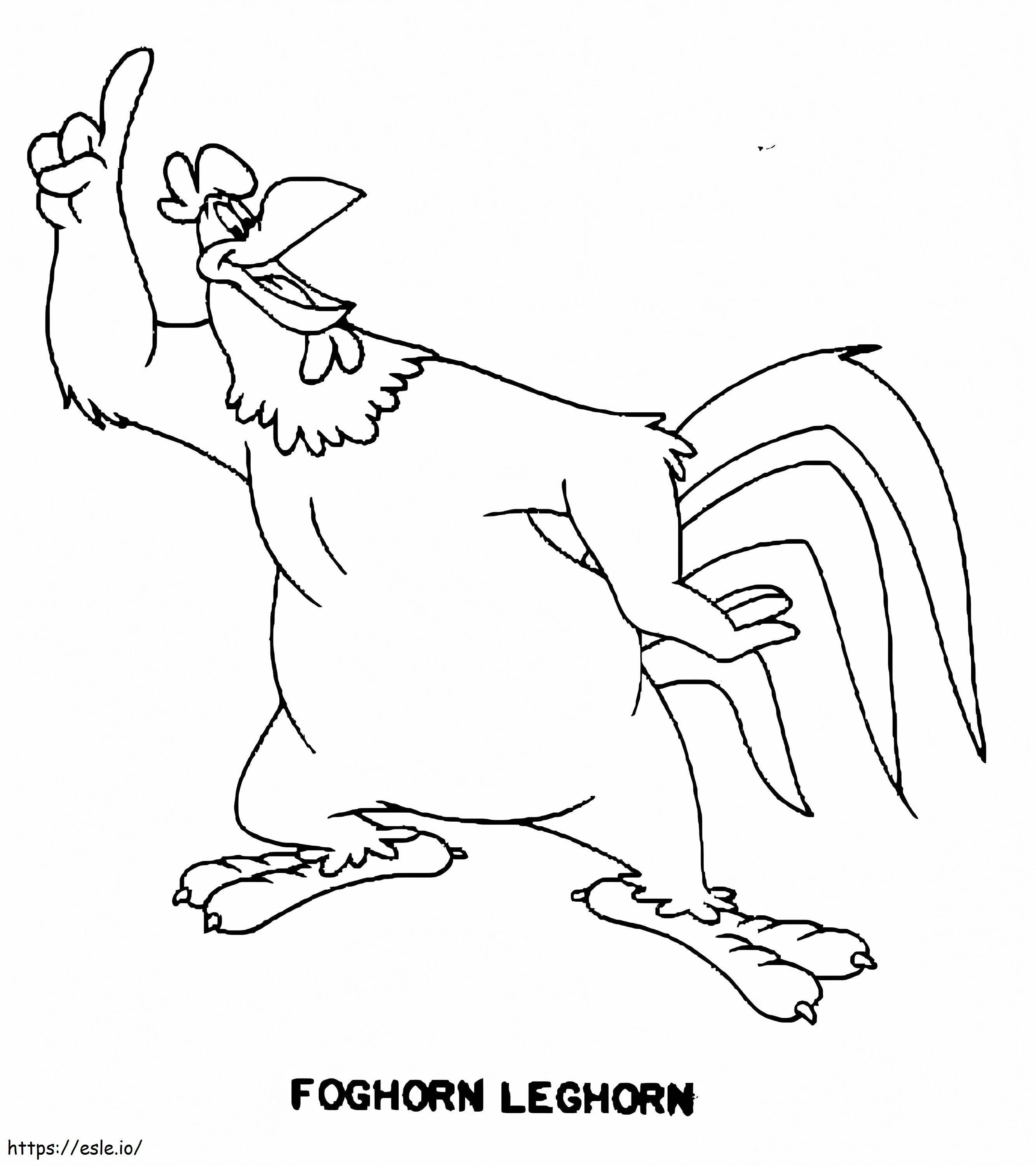 Foghorn Leghorn Happy coloring page