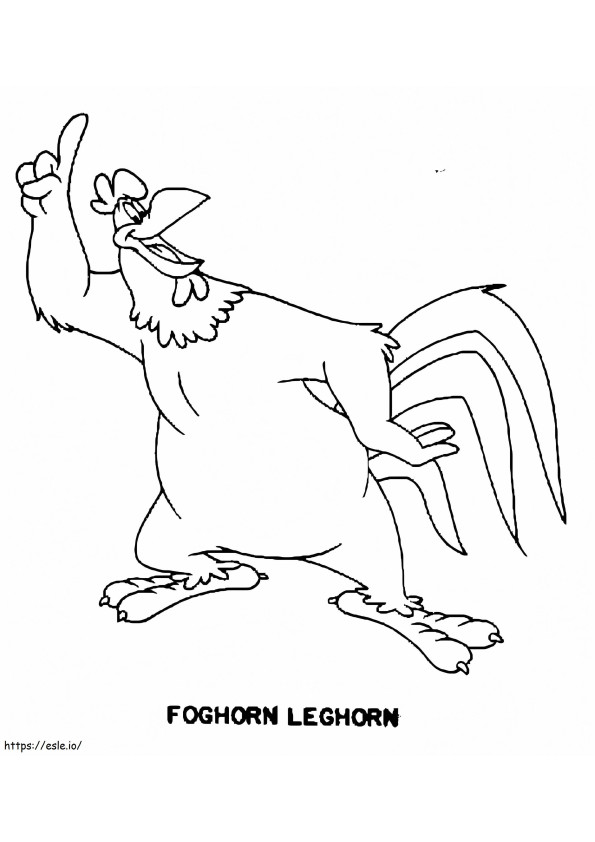 Foghorn Leghorn Szczęśliwy kolorowanka