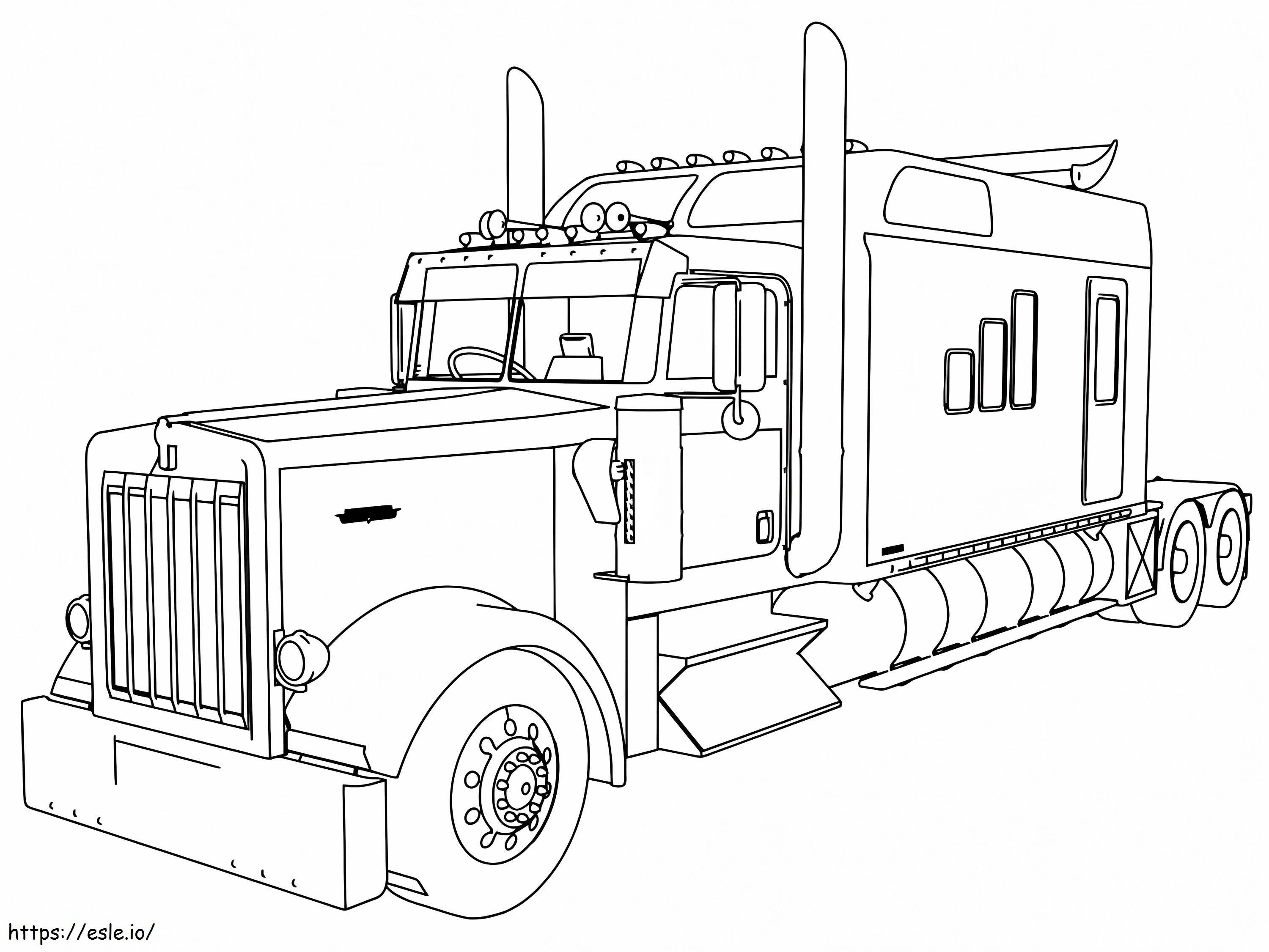 Print Freightliner coloring page