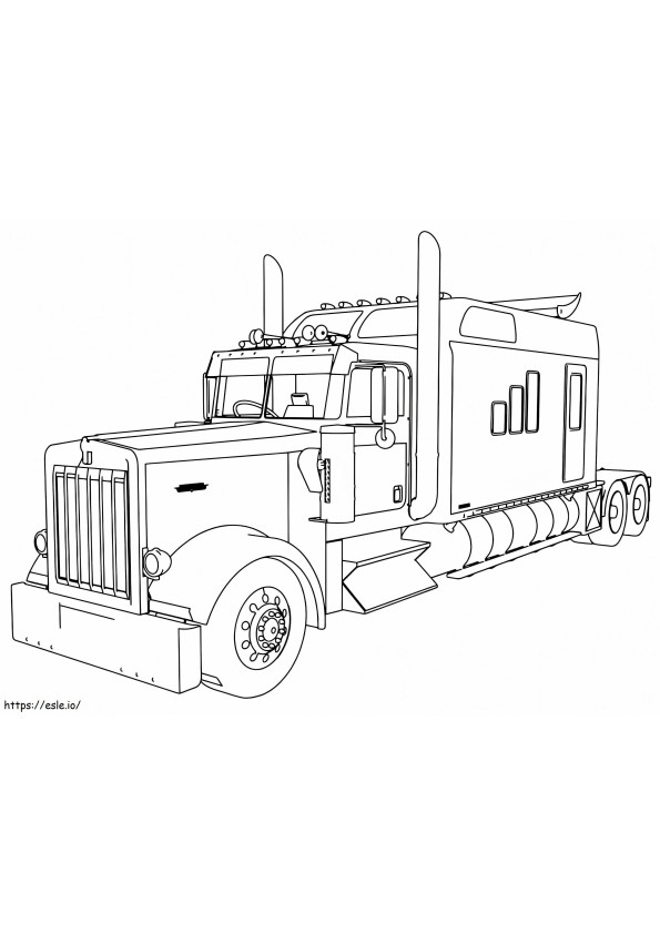 Print Freightliner coloring page