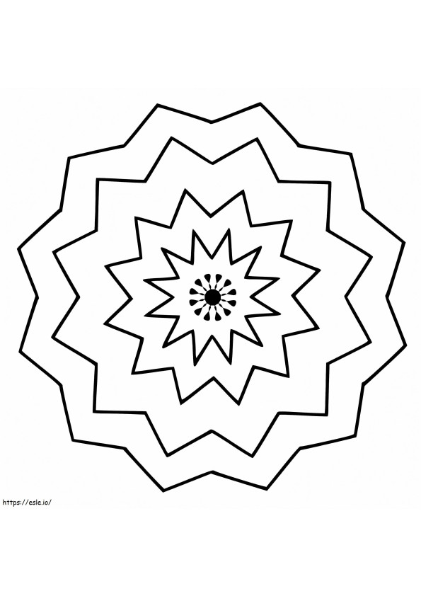 Kostenloses Blumen-Mandala ausmalbilder
