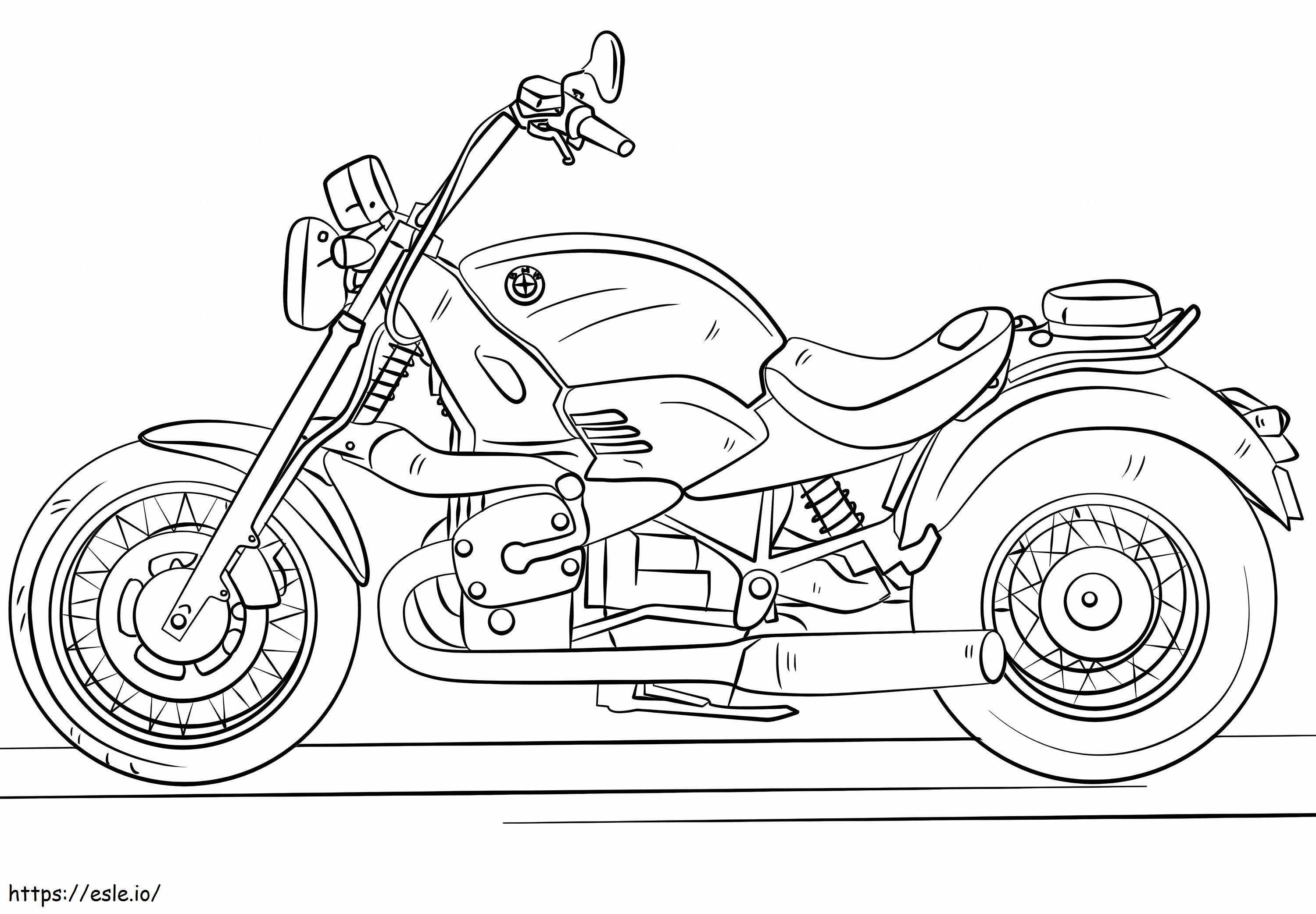 BMWのオートバイ ぬりえ - 塗り絵