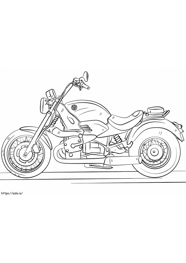 BMWのオートバイ ぬりえ - 塗り絵