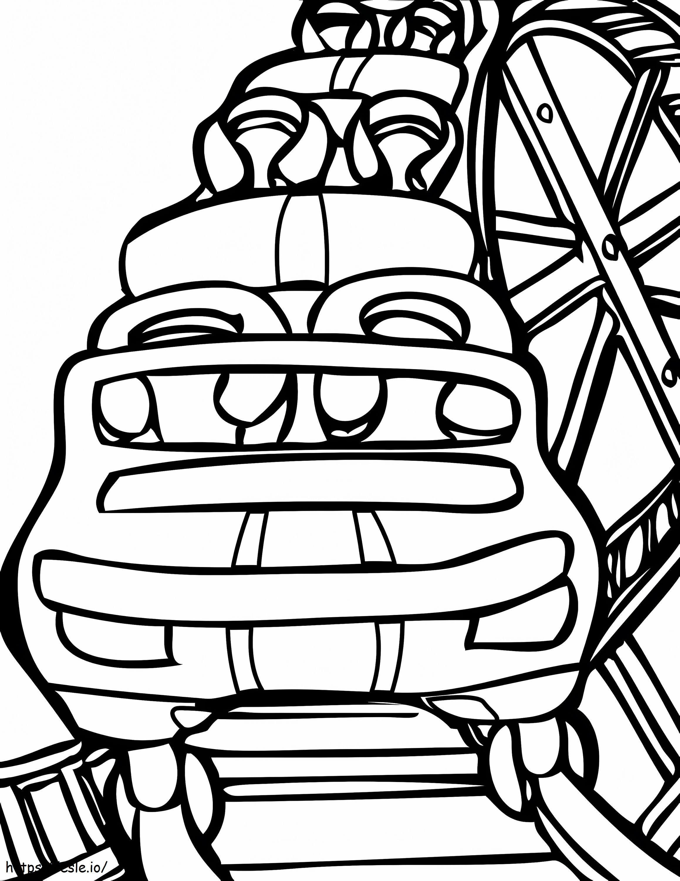 Free Printable Roller Coaster coloring page