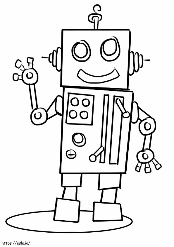 Kolay Robot Çocuk boyama