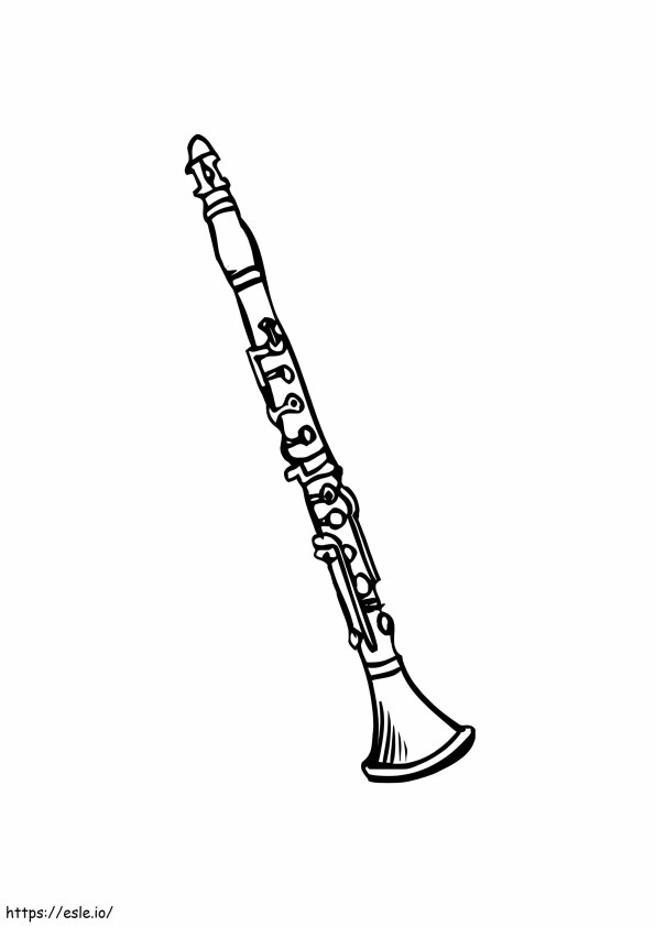 clarinete 1 para colorear