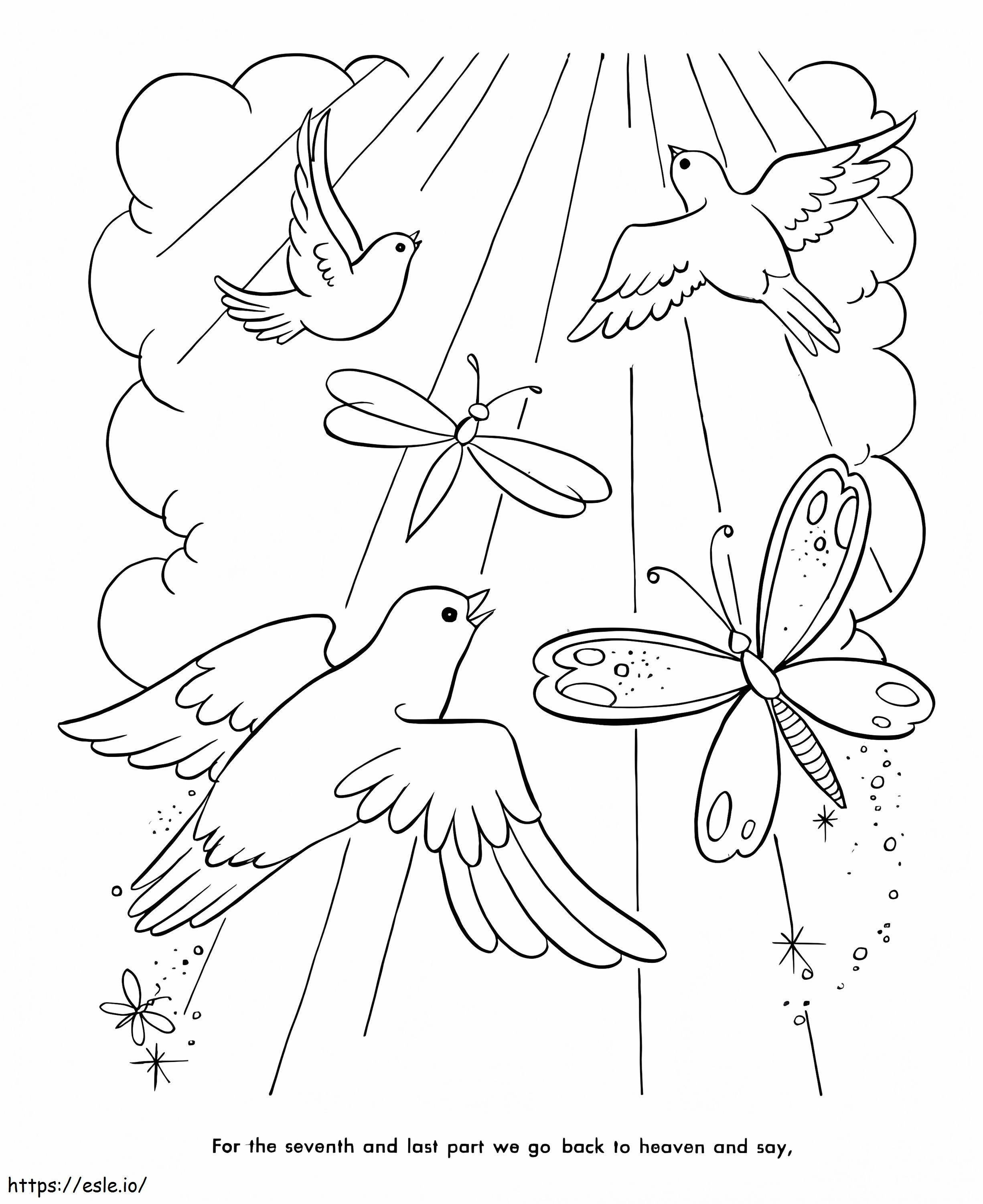 Lords Prayer coloring page