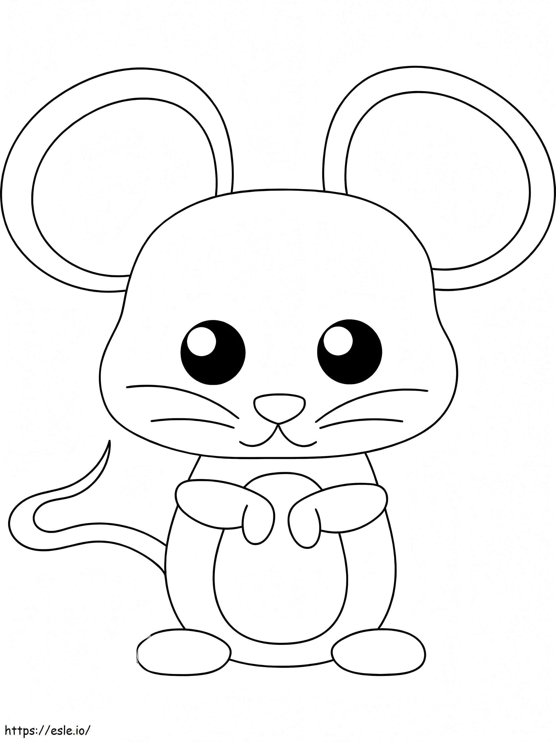 漫画のマウス ぬりえ - 塗り絵